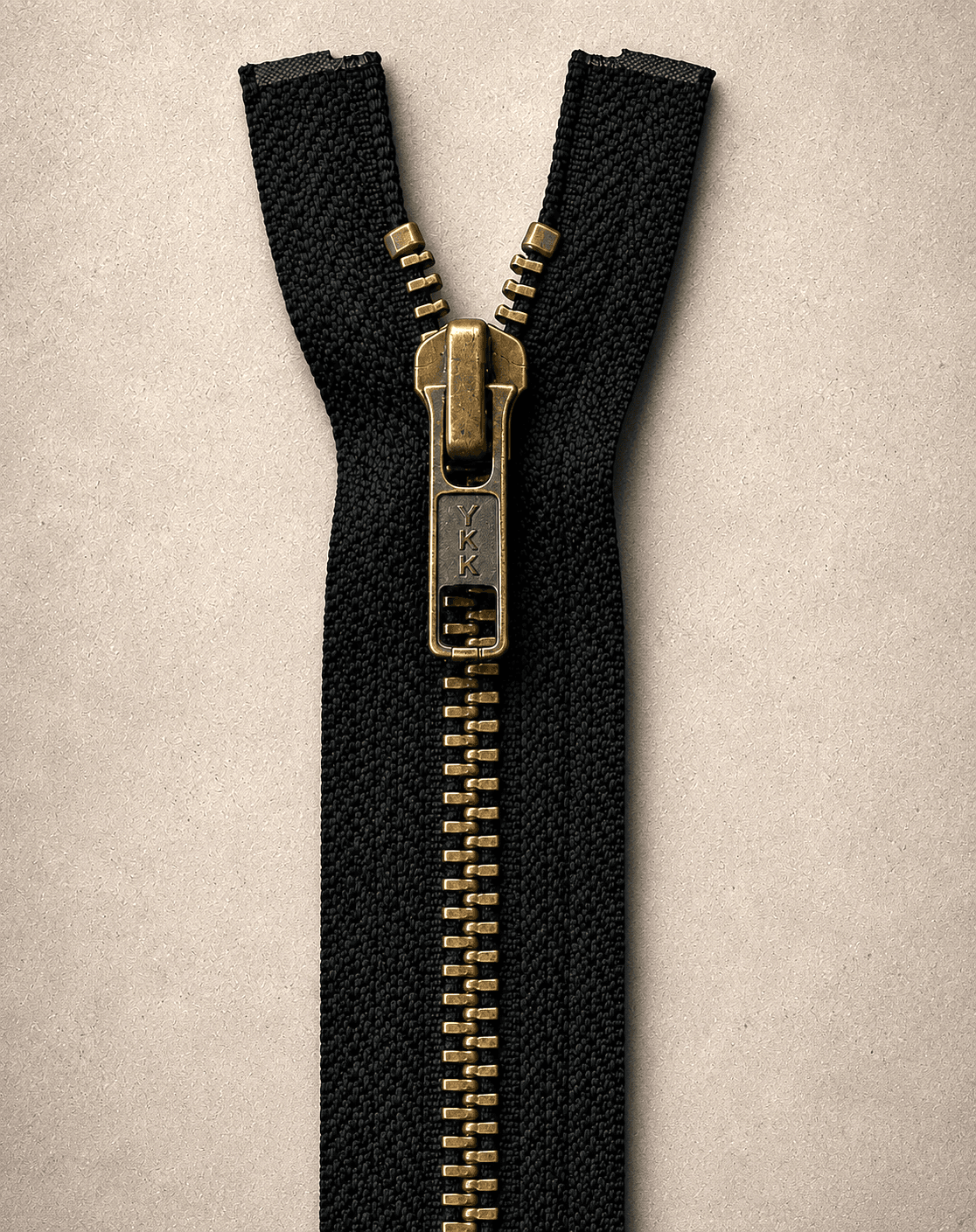 Cierre YKK — Empavonado Bronce